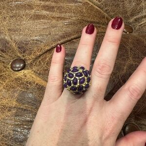 Purple Cocktail Ring